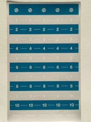 Allen Calibration Sticker - Medium