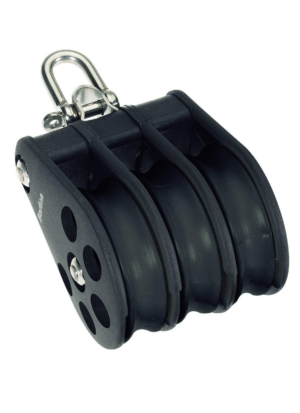 Barton Triple Pulley Block with Reverse Shackle, Size 7