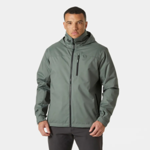 Helly Hansen Men’s Crew Hooded Midlayer Sailing Jacket 2.0 Grey